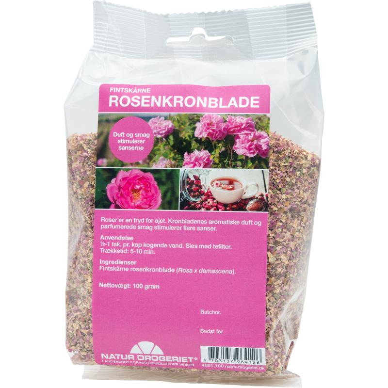 玫瑰花瓣切细100克-Rosenkronblade fint skåret100g